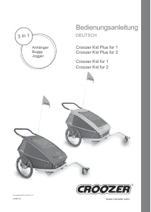 Bedienungsanleitung Croozer Kid for 1 Fahrradanhänger