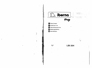 Mode d’emploi Iberna LBI 204 Lave-linge