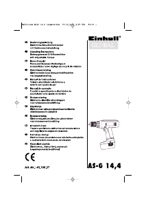 Manuale Einhell AS-G 14.4 Trapano avvitatore