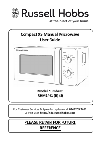 Manual Russell Hobbs RHM1401B Microwave