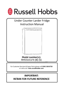 Manual Russell Hobbs RH55UCLF4 Refrigerator