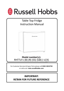 Manual Russell Hobbs RHTTLF1-LCK Refrigerator