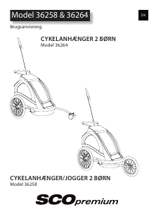 Brugsanvisning SCOpremium 36258 Cykelanhænger