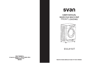 Handleiding Svan SVL815IT Wasmachine