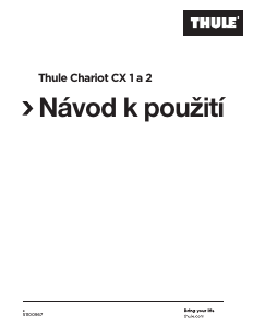 Manuál Thule Chariot CX 1 Přívěsný vozík za kolo