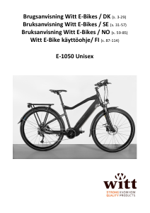Bruksanvisning Witt E-1050 Unisex Elektrisk sykkel
