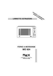 Manuale Electrolux-Rex MO 924 Microonde