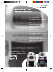 Manual de uso Electrolux SUP11 Aspirador
