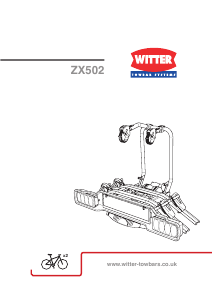 Instrukcja Witter ZX502 Bagażnik rowerowy