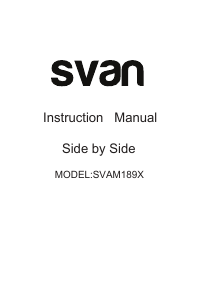 Manual Svan SVAM189X Fridge-Freezer