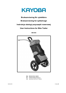 Instrukcja Kayoba 326-043 Przyczepka rowerowa