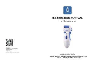 Manual Aigostar 8433325185831 Callus remover