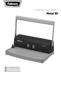 Manual Fellowes Metal 50 Encadernadora