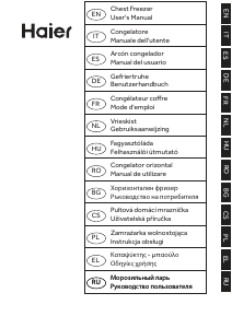 Manual Haier HCE519F(UK) Congelator