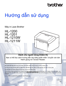 Hướng dẫn sử dụng Brother HL-1200 Máy in