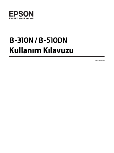 Kullanım kılavuzu Epson B-310N Yazıcı