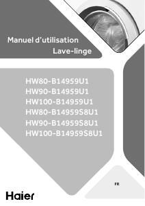 Mode d’emploi Haier HW100-B14959S8U1 Lave-linge