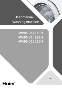 Manual Haier HW80-B14636N Washing Machine