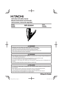 Manual Hitachi NR 83AA4 Nail Gun