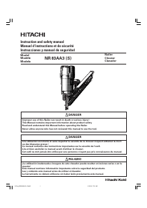 Manual de uso Hitachi NR 83AA3(S) Clavadora