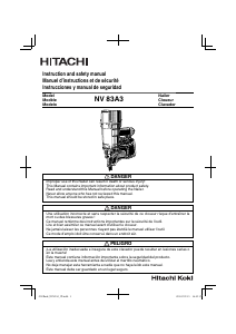 Manual de uso Hitachi NV 83A3 Clavadora