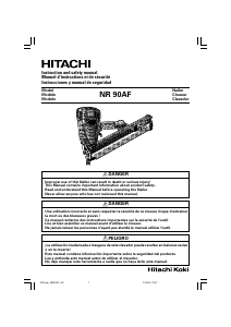 Manual de uso Hitachi NR 90AF Clavadora