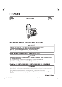 Mode d’emploi Hitachi NV 65AH Cloueur