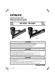 Manual de uso Hitachi NR 90AD Clavadora