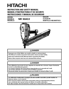 Manual de uso Hitachi NR 90AC2 Clavadora