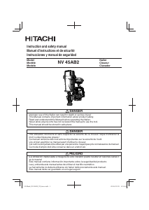 Manual de uso Hitachi NV 45AB2 Clavadora