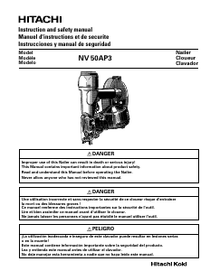 Manual Hitachi NV 50AP3 Nail Gun