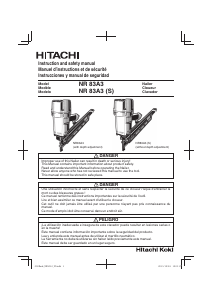 Manual Hitachi NR 83A3 Nail Gun