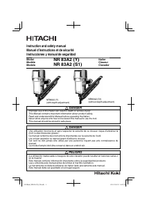 Mode d’emploi Hitachi NR 83A2(Y) Cloueur