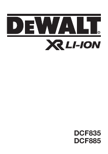 사용 설명서 DeWalt DCF885 임팩트 렌치