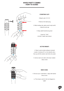 Handleiding KNOG Party Combo Fietsslot