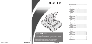 Manual de uso Leitz comBIND 500 Encuadernadora