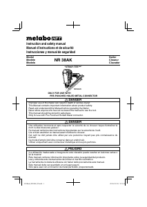 Manual de uso Metabo NR 38AK Clavadora