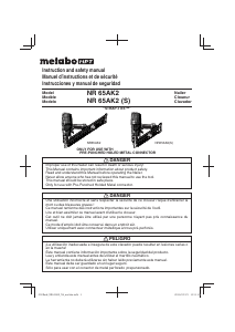 Manual de uso Metabo NR 65AK2 Clavadora