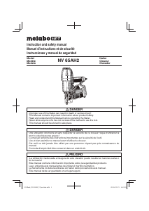 Manual de uso Metabo NV 65AH2 Clavadora