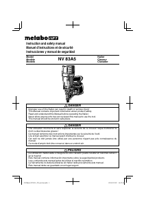 Manual Metabo NV 83A5 Nail Gun
