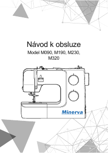 Manuál Minerva M320 Secí stroj