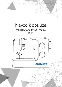 Manuál Minerva M230 Secí stroj