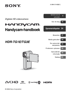 Handleiding Sony HDR-TG1E Camcorder