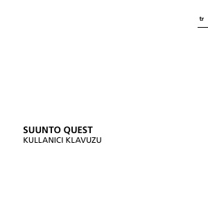 Kullanım kılavuzu Suunto Quest Spor kol saati