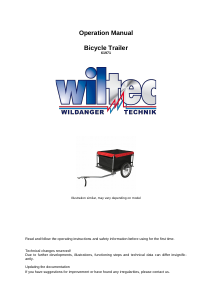 Manual Wiltec 61971 Bicycle Trailer
