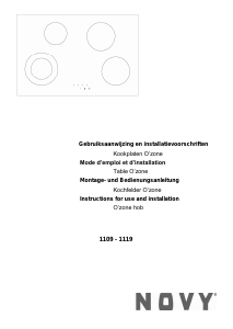 Handleiding Novy 1109 Kookplaat