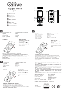 Manual de uso Qilive RF301 Rugged Teléfono móvil