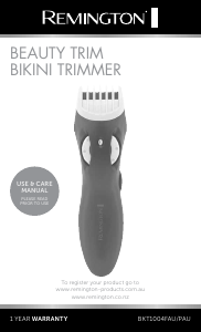 Handleiding Remington BKT1004FAU Bikinitrimmer