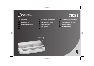 Manual de uso Rexel CB206 Encuadernadora