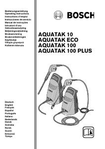 Mode d’emploi Bosch Aquatak 10 Nettoyeur haute pression